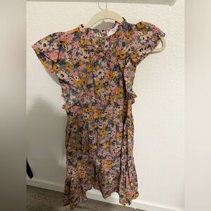 TALULAH Floral Mini Dress - Pink and Yellow